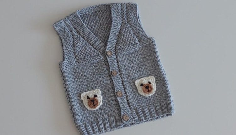 Kolay Erkek Bebek Yelekleri: En Popüler Modeller ve Adım Adım Yapım Rehberi 3 Pirinçli Ayıcıklı Erkek Bebek Yelek