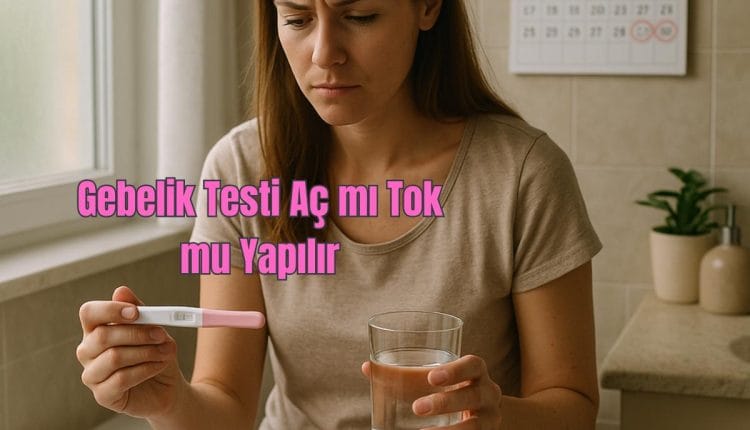 Gebelik Testi Aç mı Tok mu Yapılır
