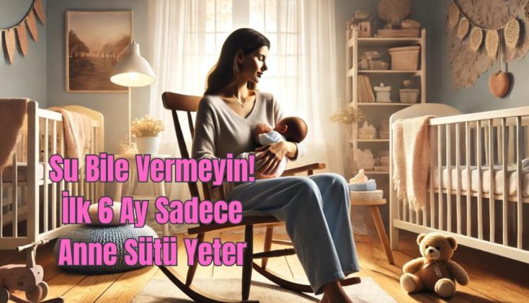 Su Bile Vermeyin! İlk 6 Ay Sadece Anne Sütü Yeter